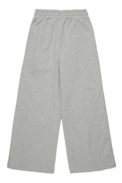 Pants | Activewear>MARNI Branded fleece wide-leg pants inox gray melange