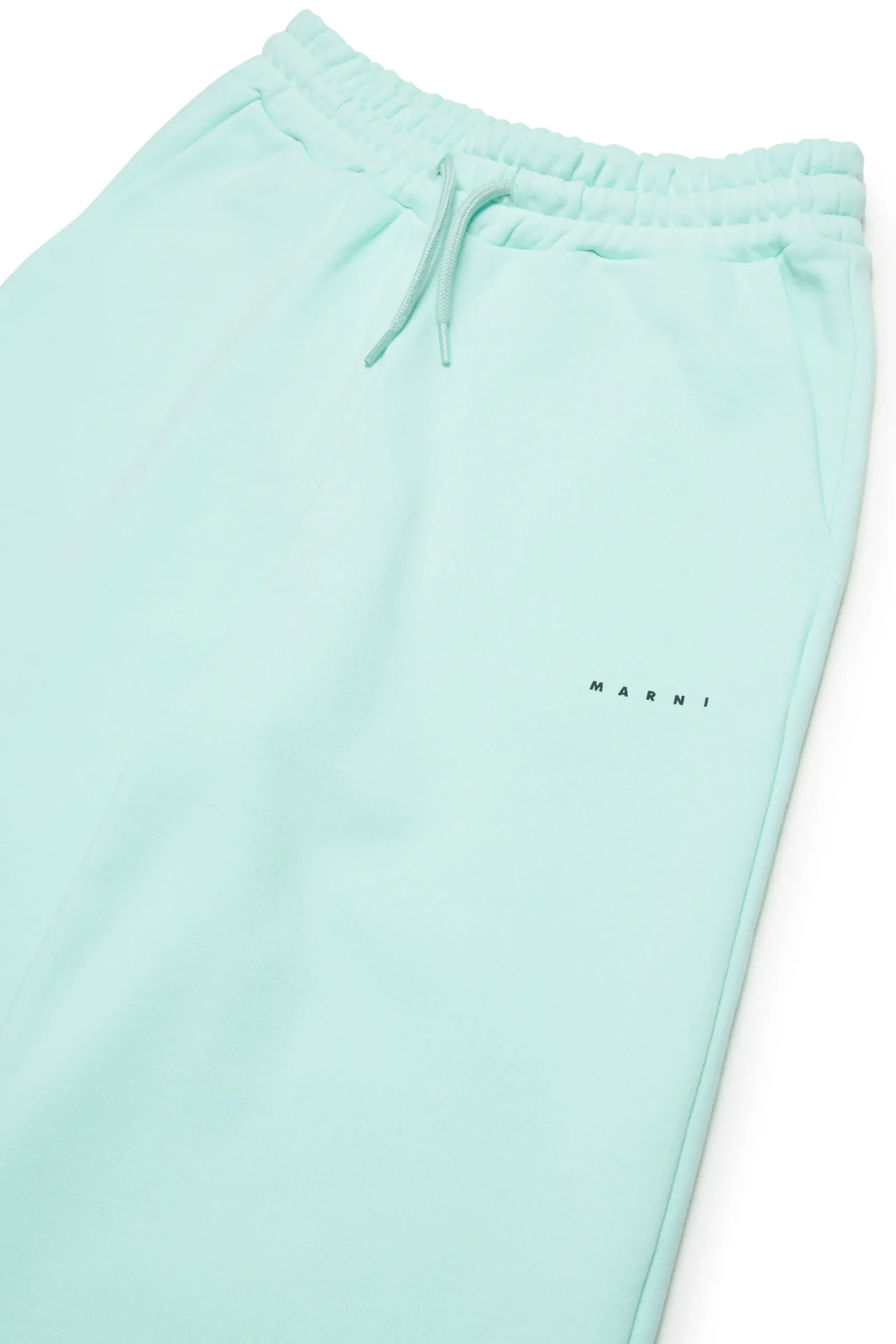 Pants | Activewear>MARNI Branded fleece wide-leg pants placid blue