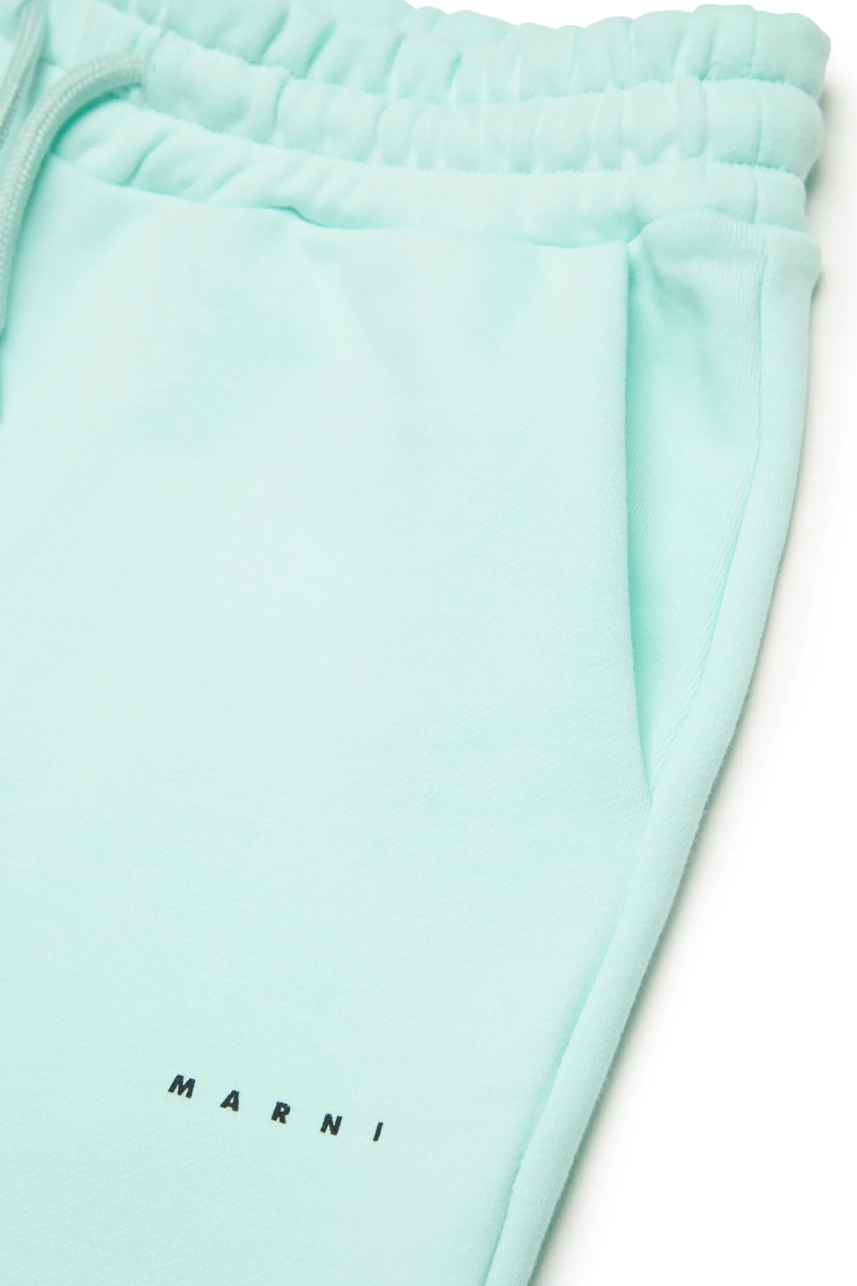 Pants | Activewear>MARNI Branded fleece wide-leg pants placid blue