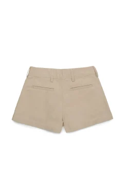 Shorts | Party Looks>MARNI Branded gabardine shorts sand