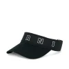Hats And Caps | Logomania>MARNI Branded gabardine visor with Outline logo black