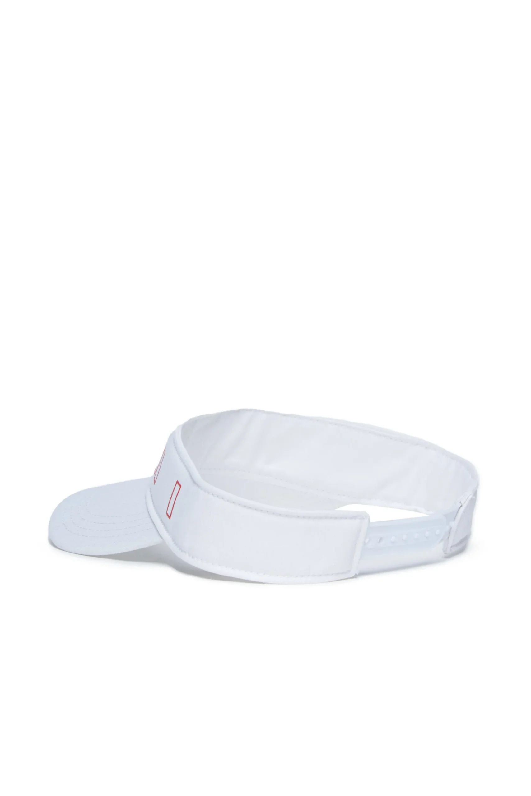 Hats And Caps | Logomania>MARNI Branded gabardine visor with Outline logo white