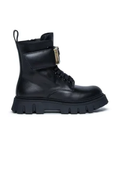 Boots And Combat Boots | Boots And Combat Boots>DSQUARED2 Branded leather boots black