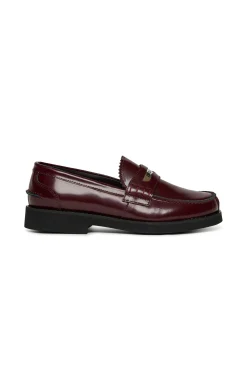 Boots And Combat Boots | Boots And Combat Boots>DSQUARED2 Branded leather loafers bordeaux