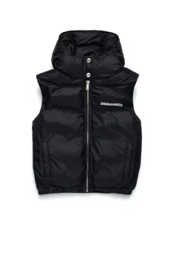 Jackets And Padded Jackets | Jackets And Padded Jackets>DSQUARED2 Branded padded vest black