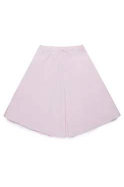 Skirts>MARNI Branded poplin mini skirt light pink