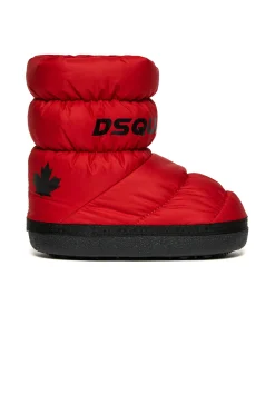 Boots And Combat Boots | Boots And Combat Boots>DSQUARED2 Branded puffy snow boots red