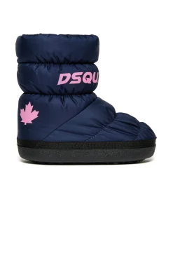 Boots And Combat Boots | Boots And Combat Boots>DSQUARED2 Branded puffy snow boots blue