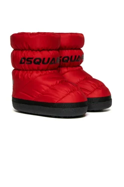 Boots And Combat Boots | Boots And Combat Boots>DSQUARED2 Branded puffy snow boots red