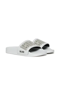 Logomania | Logomania>DSQUARED2 Branded slide slippers white