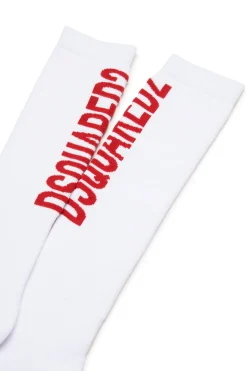 Socks | Socks>DSQUARED2 Branded socks tango red
