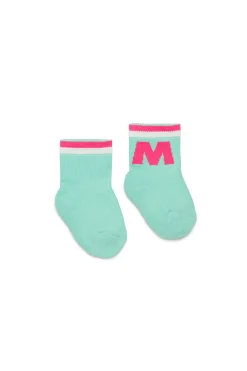 Accessories | Logomania>MARNI Branded terry socks placid blue