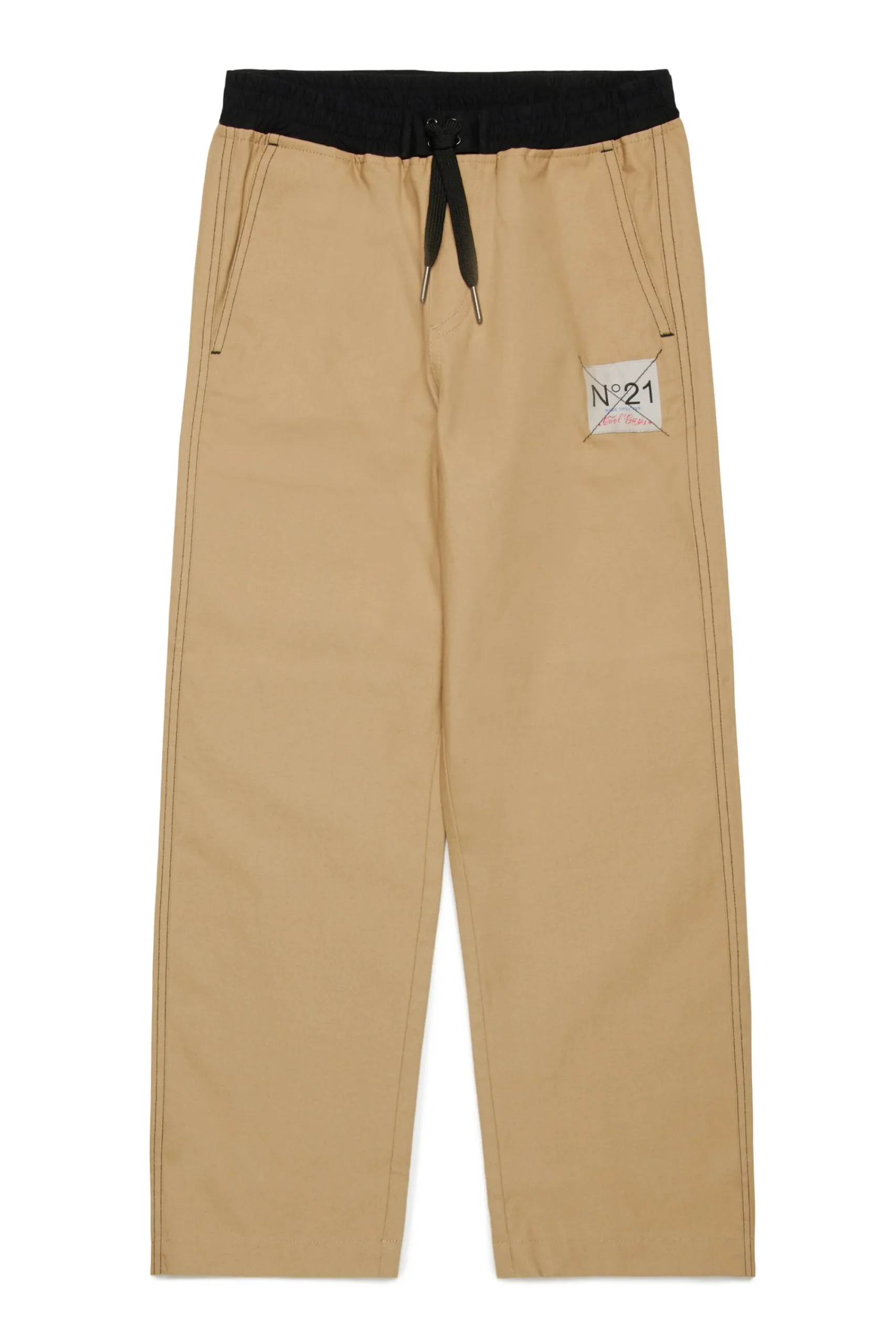 Pants>N°21 Canvas wide leg pants sand
