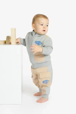 Activewear | Activewear>DIESEL Cargo pants with colorblock inserts beige