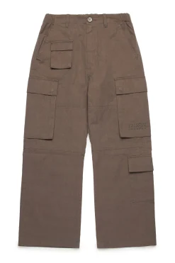 Pants | Pants>MM6 MAISON MARGIELA Cargo pants with Numeric logo brown