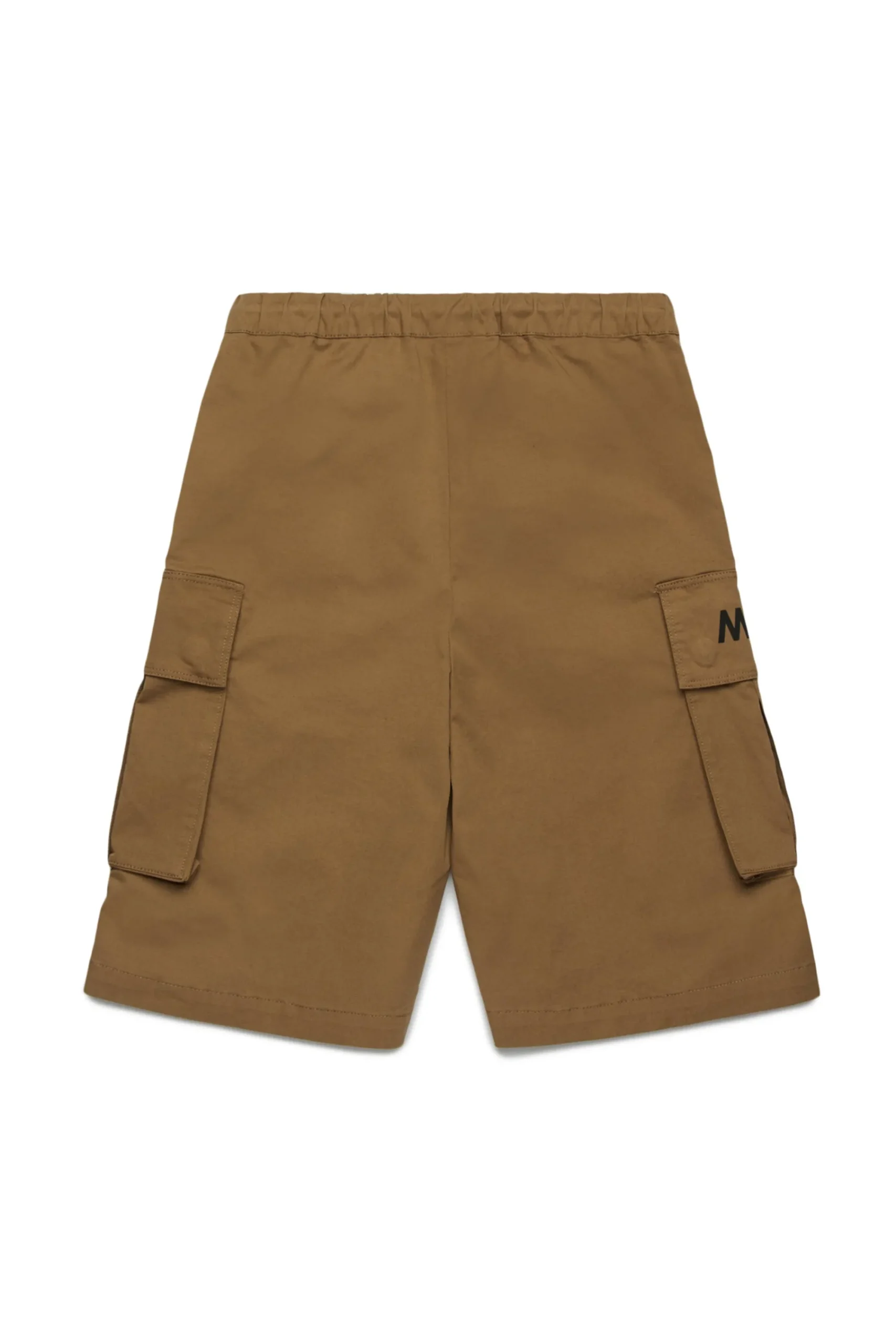 Shorts | Shorts>MYAR Cargo shorts in deadstock fabric with logo brown