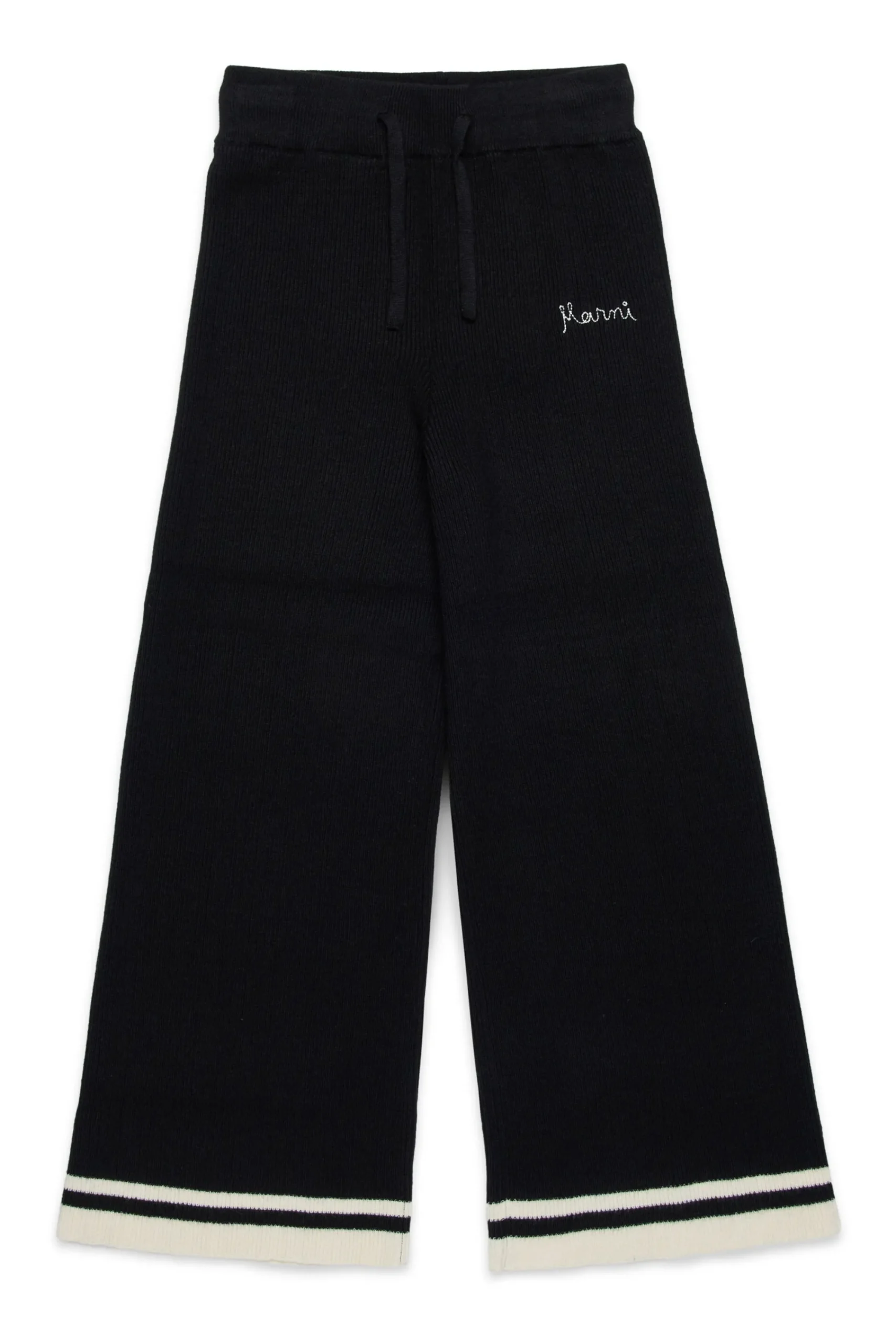 Pants>MARNI Cashmere-blend knitted trousers black