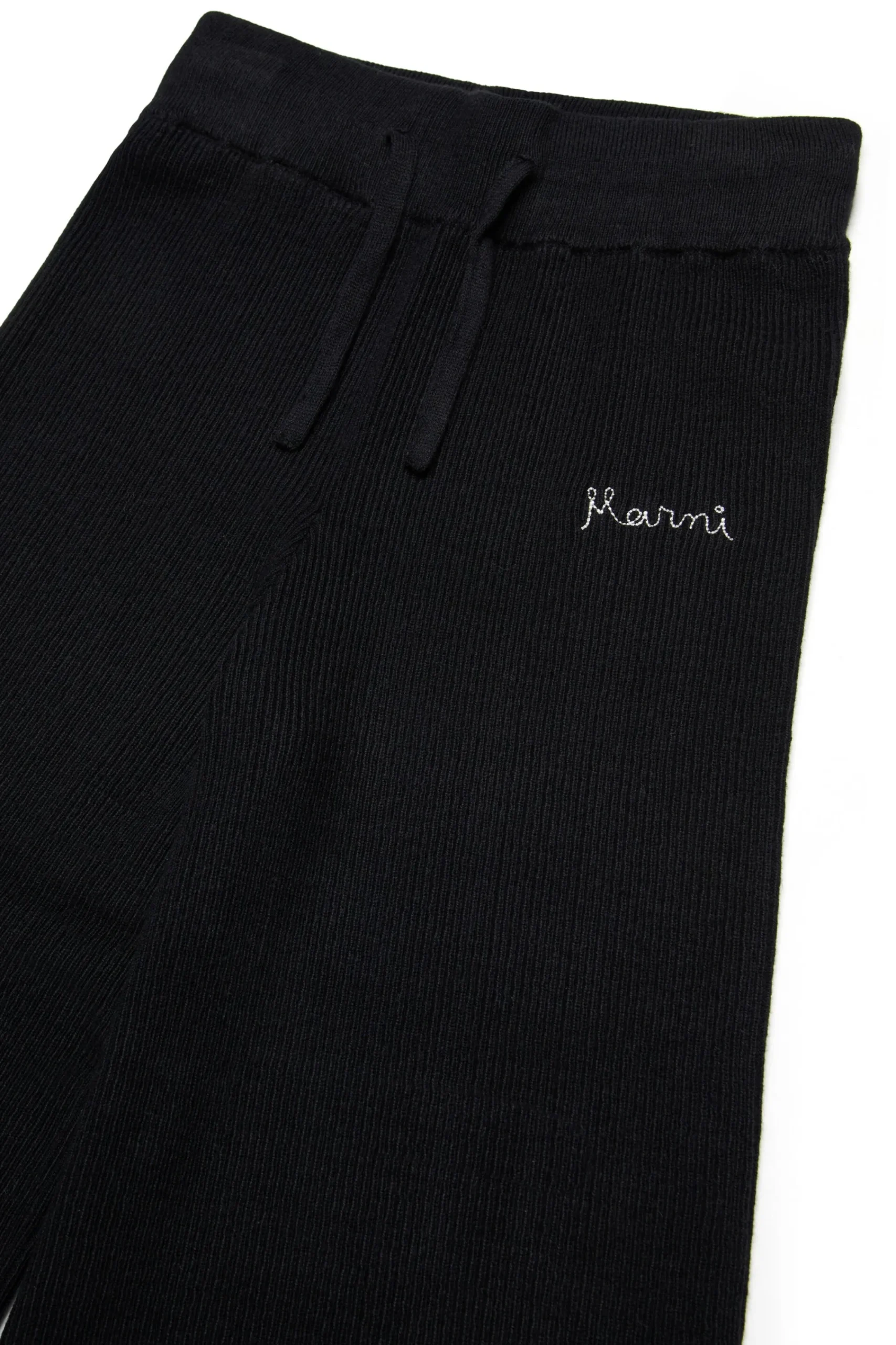 Pants>MARNI Cashmere-blend knitted trousers black