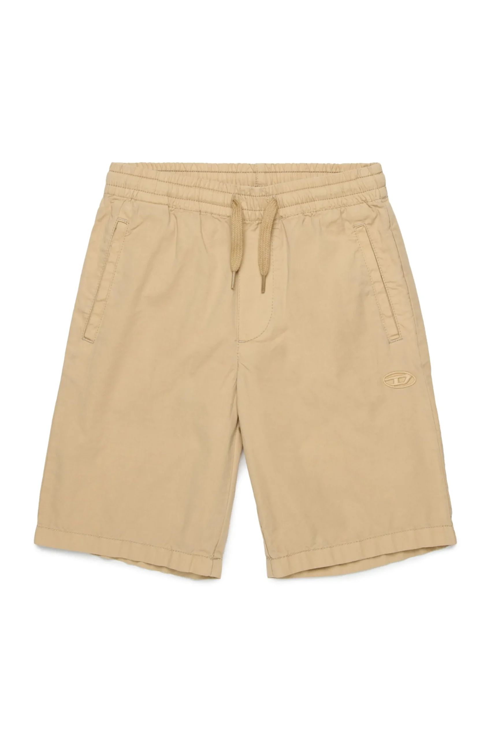 Shorts>DIESEL Casual shorts branded with Oval D logo beige