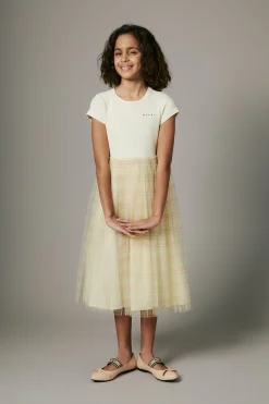 Dresses | Party Looks>MARNI Ceremonial dress with tulle hangtag yellow