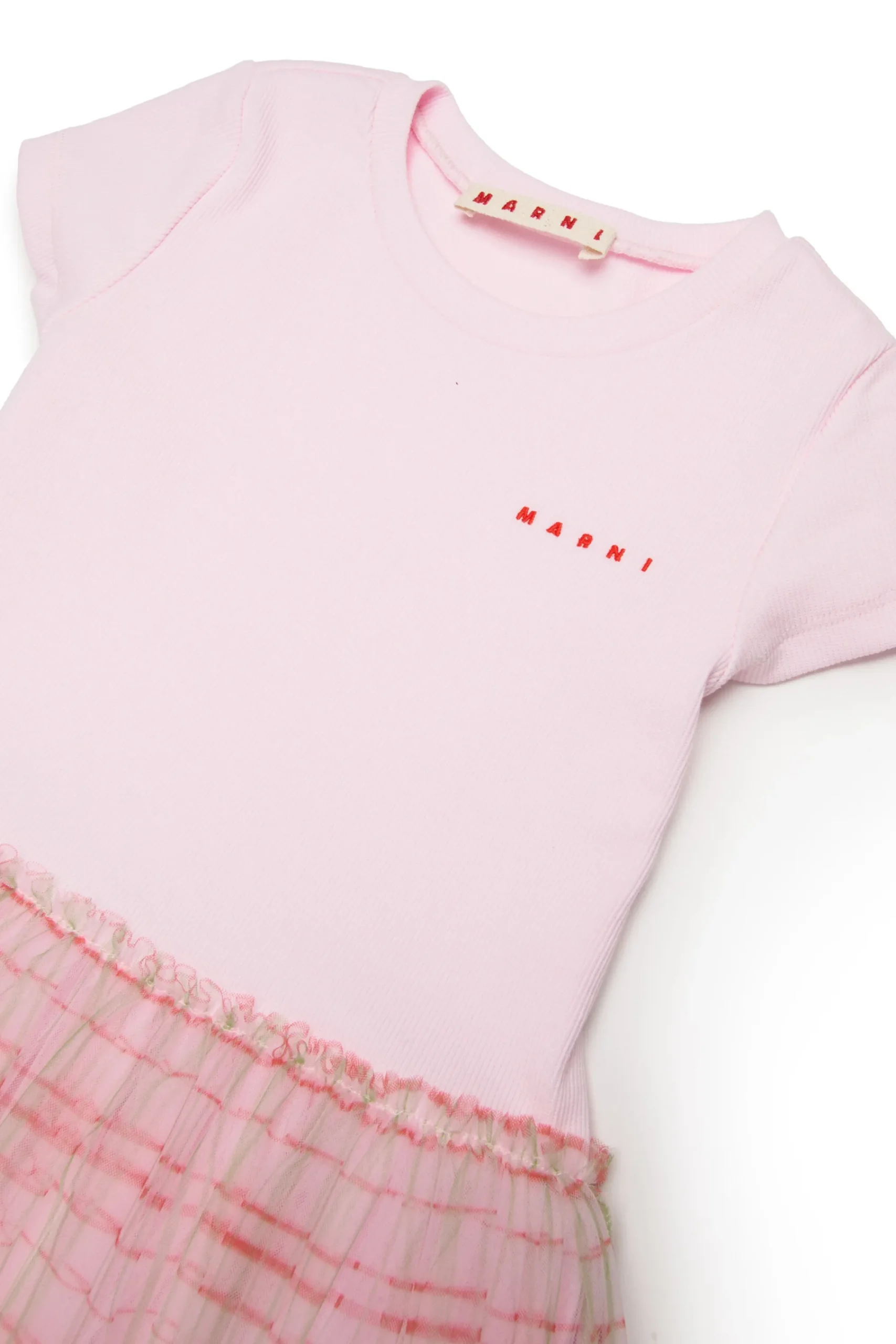 Dresses | Party Looks>MARNI Ceremonial dress with tulle light pink
