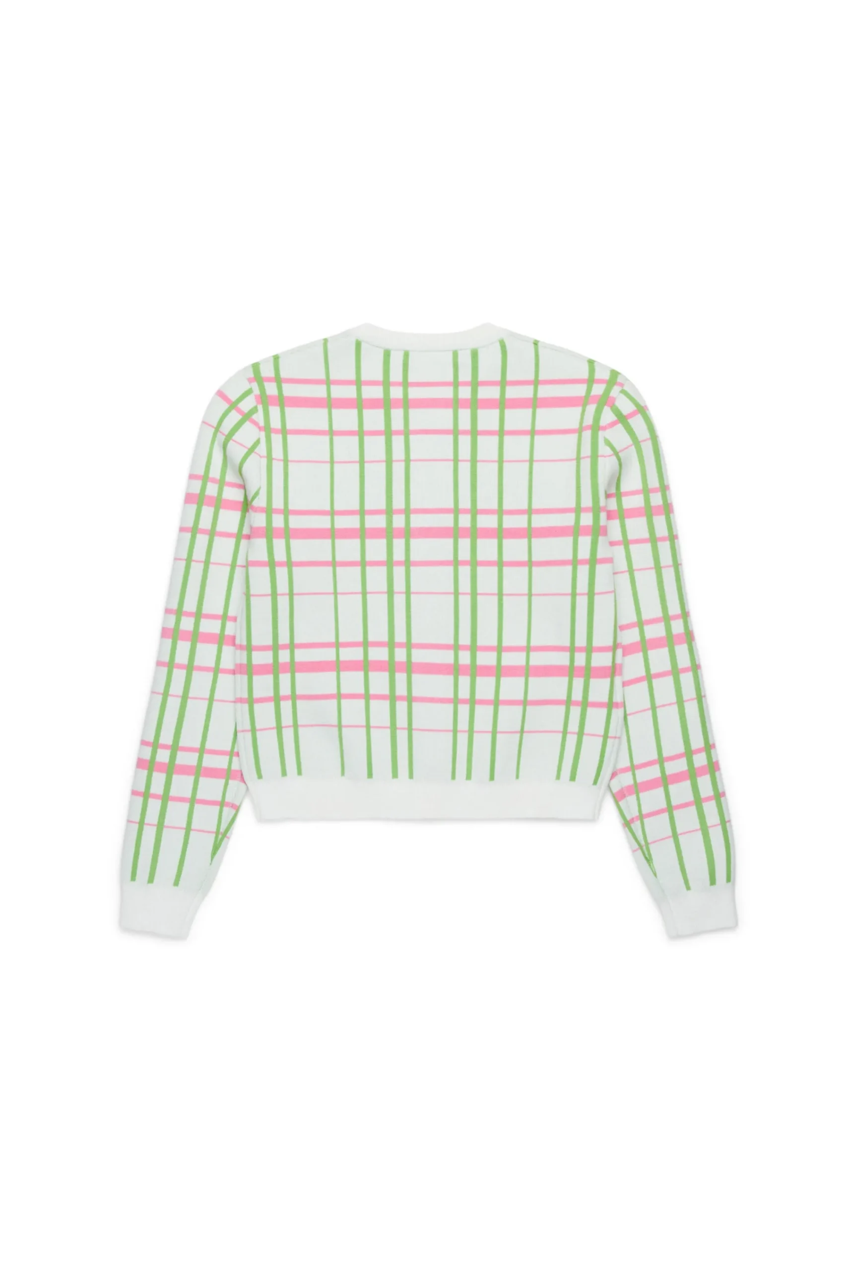 Knitwear>MARNI Check allover knit cardigan milk