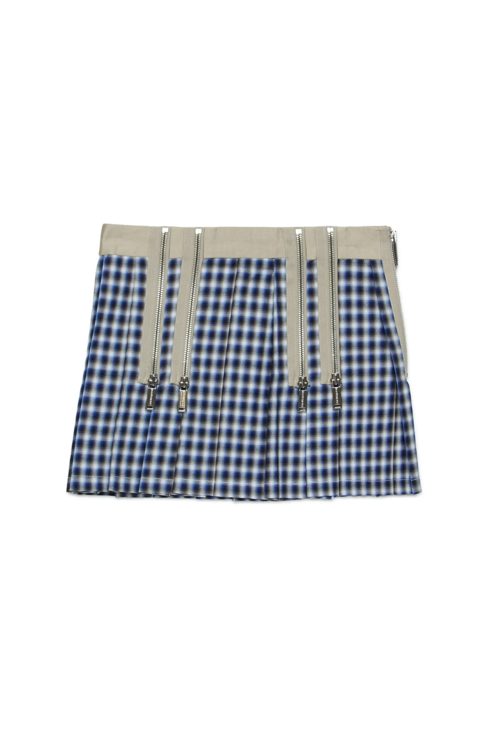 Skirts>DSQUARED2 Check allover skirt with zip blue surf the web