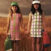 Dresses>MARNI Check-check allover knit sheath dress milk
