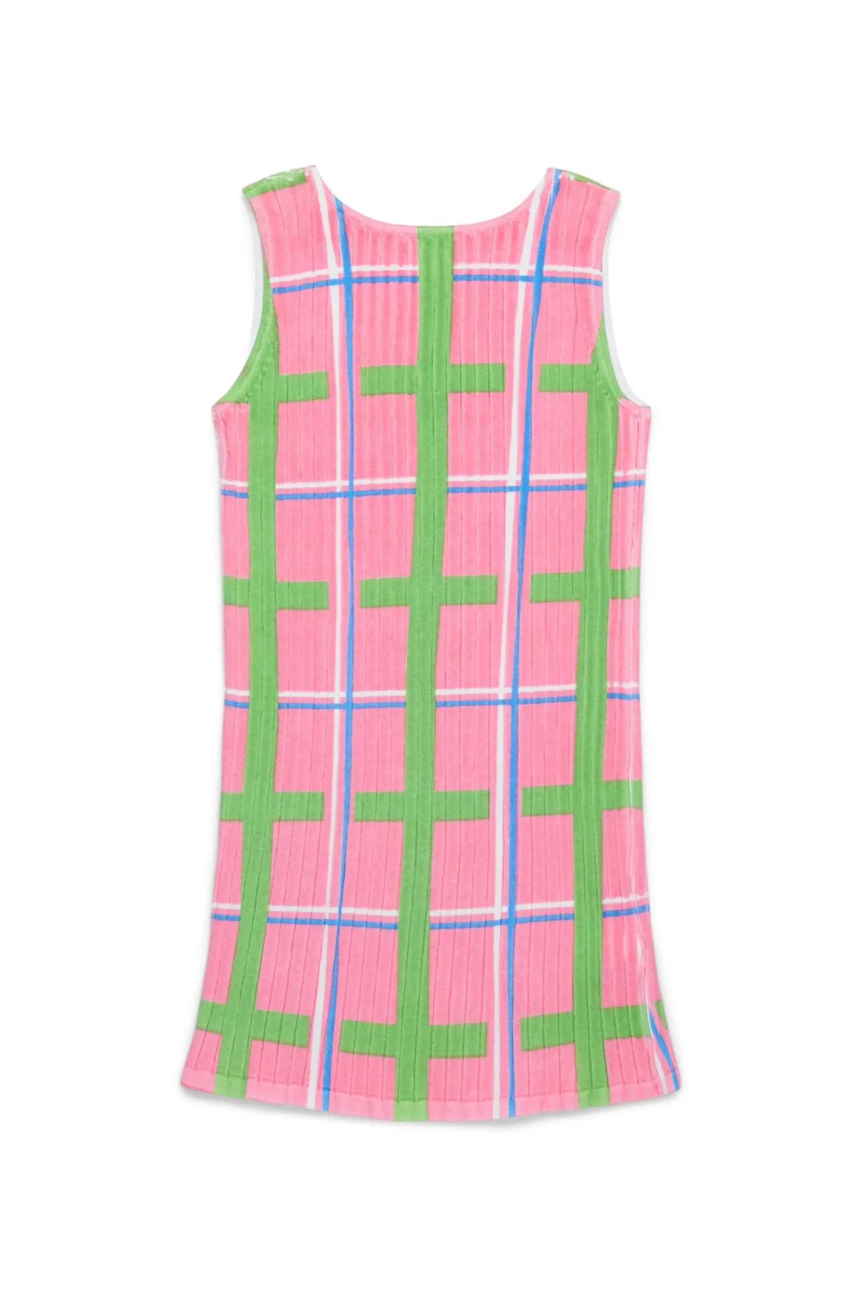 Dresses>MARNI Check-check allover knit sheath dress begonia pink
