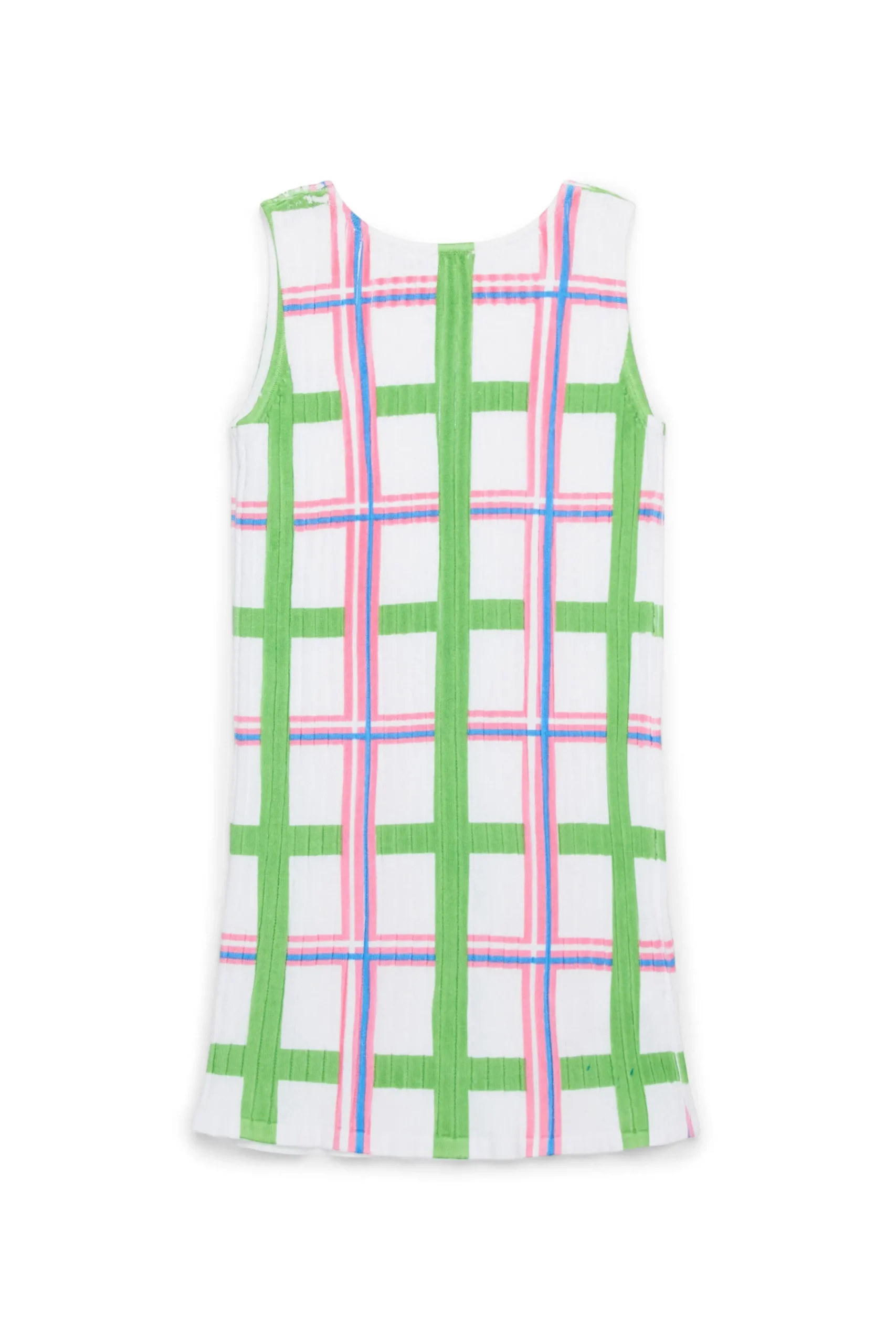 Dresses>MARNI Check-check allover knit sheath dress milk
