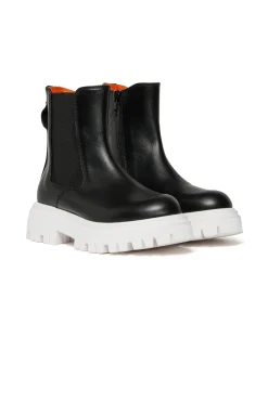 Boots And Combat Boots | Boots And Combat Boots>MARNI Chelsea boots with logo on the back black