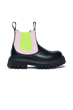 Boots And Combat Boots | Boots And Combat Boots>MARNI Chelsea boots with neon elastic black