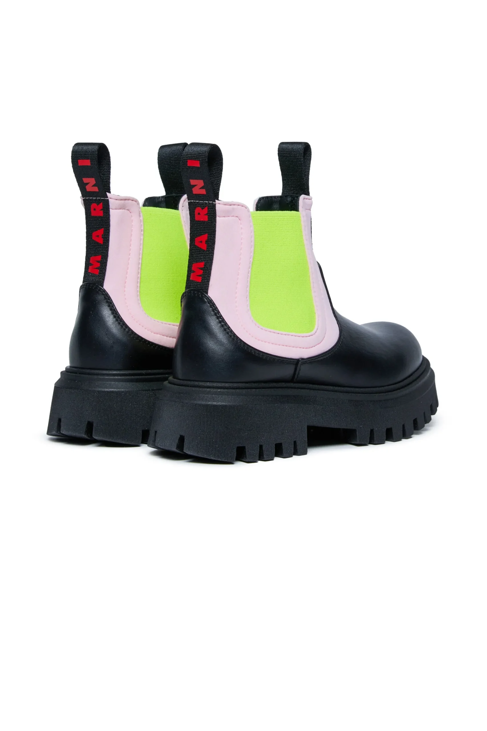 Boots And Combat Boots | Boots And Combat Boots>MARNI Chelsea boots with neon elastic black