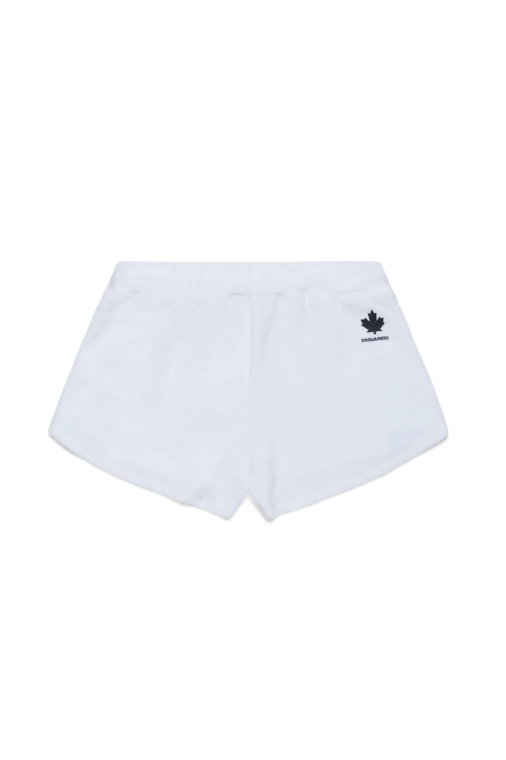 Shorts | Swimwear>DSQUARED2 Chenille shorts with branded ribbon white