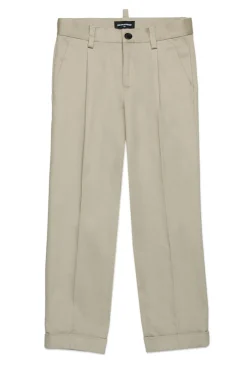 Pants | Party Looks>DSQUARED2 Chino pants with Surf Club Patch medium gray
