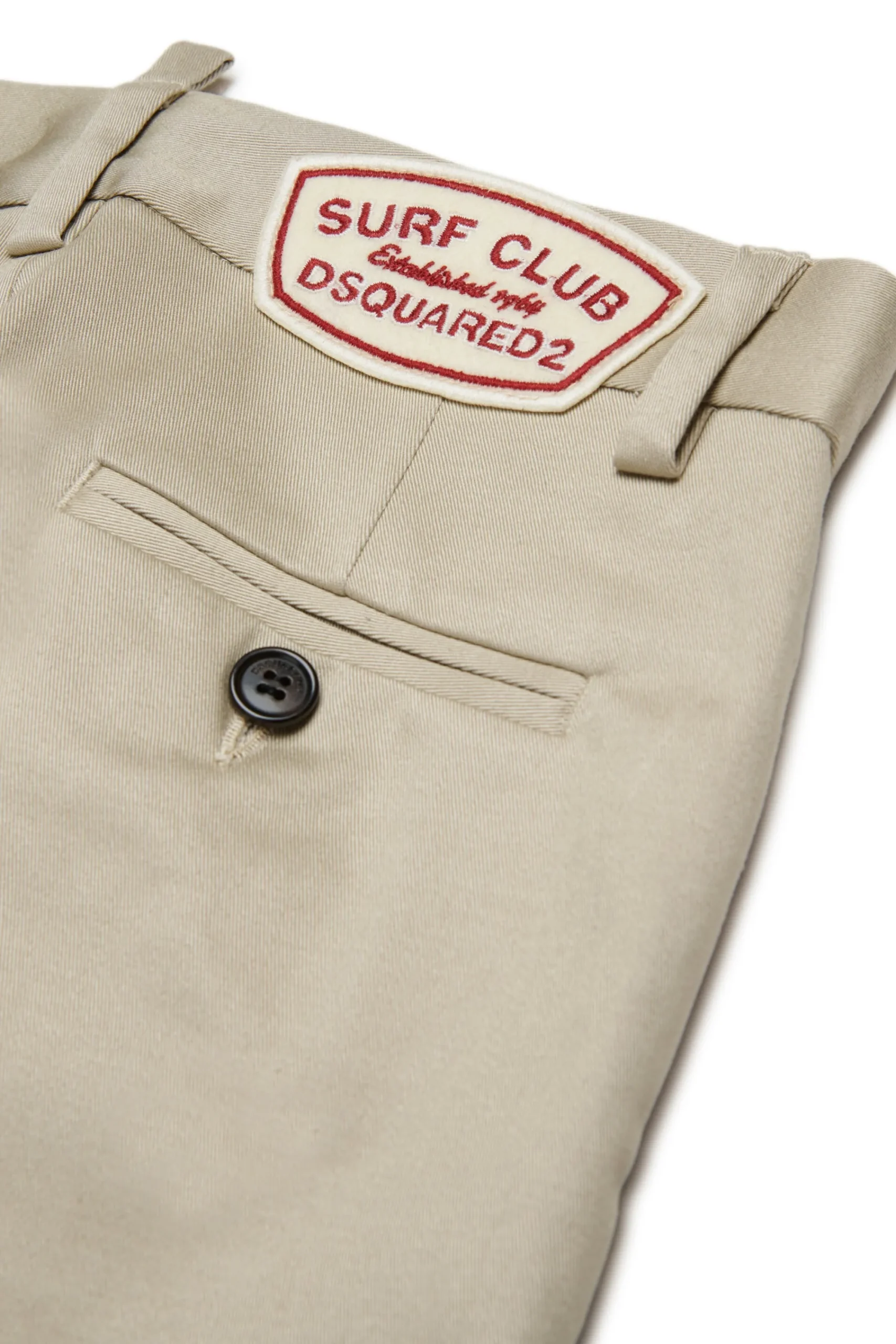 Pants | Party Looks>DSQUARED2 Chino pants with Surf Club Patch medium gray