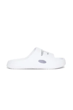 Logomania | Logomania>DIESEL Chuncky D branded slide slippers white