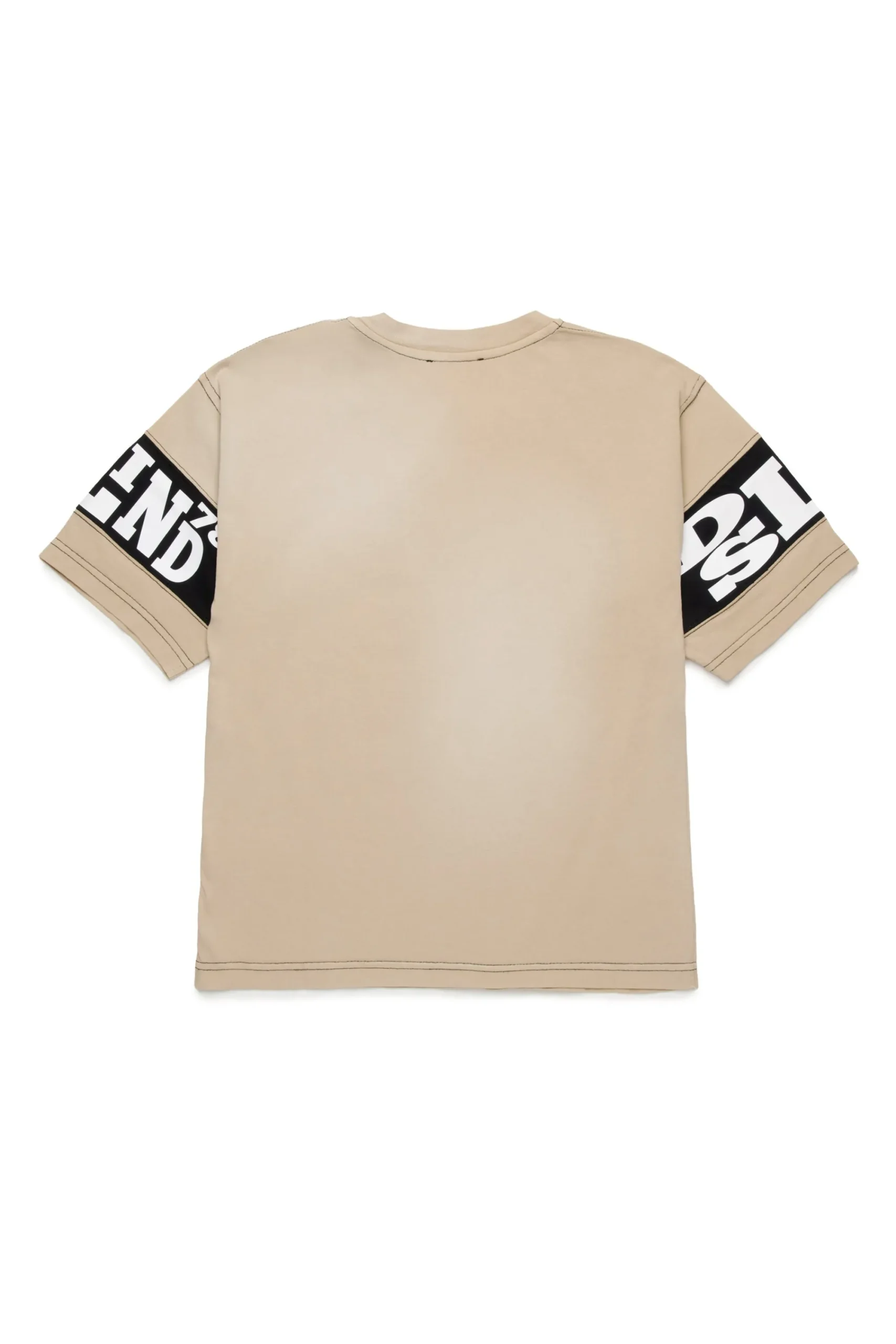 Activewear | Activewear>DIESEL Colorblock T-shirt with college graphics beige