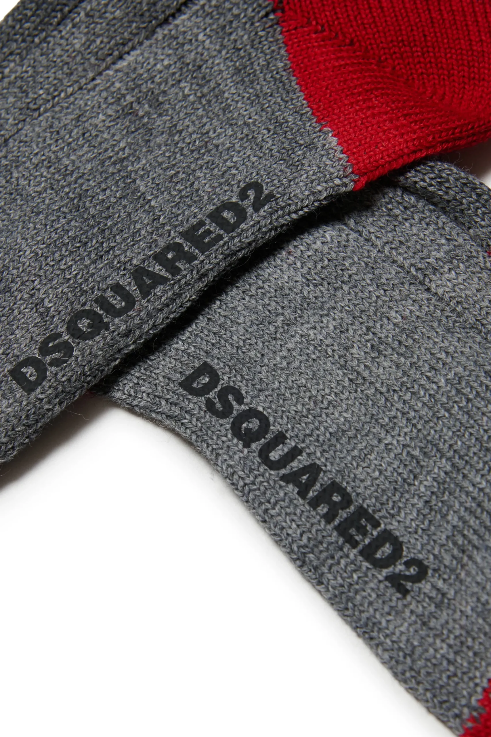 Socks | Socks>DSQUARED2 Colorblock wool-blend socks dark grey melange