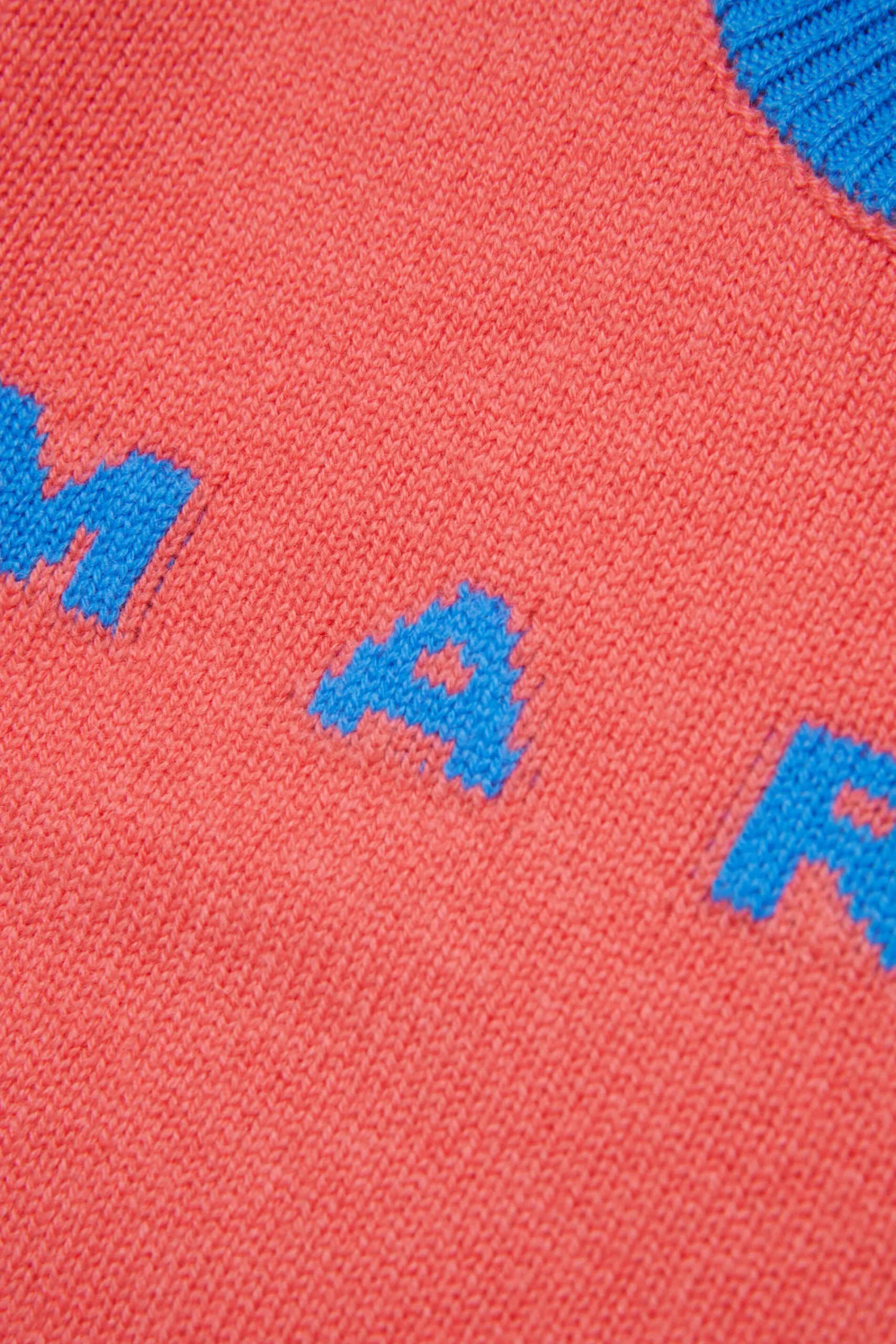 Knitwear | Logomania>MARNI Colorblock wool-cashmere blend crew-neck sweater begonia pink