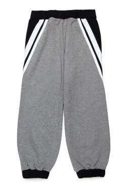 Pants | Pants>MARNI Colourblock fleece baggy trousers black
