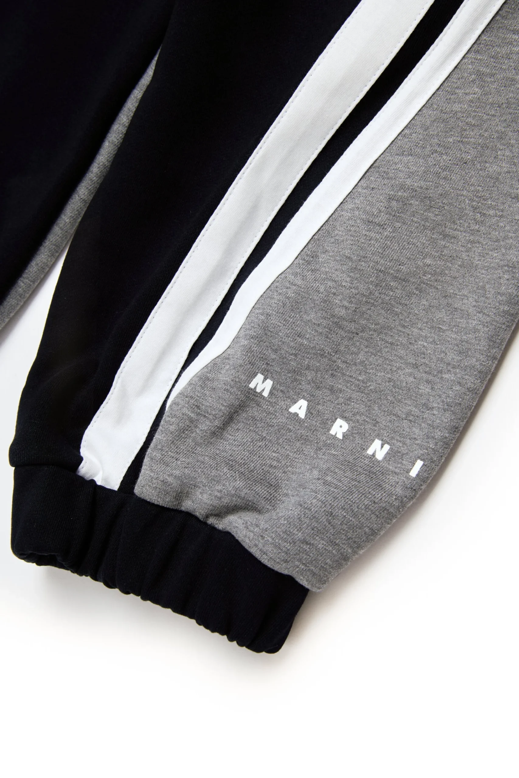 Pants | Pants>MARNI Colourblock fleece baggy trousers black