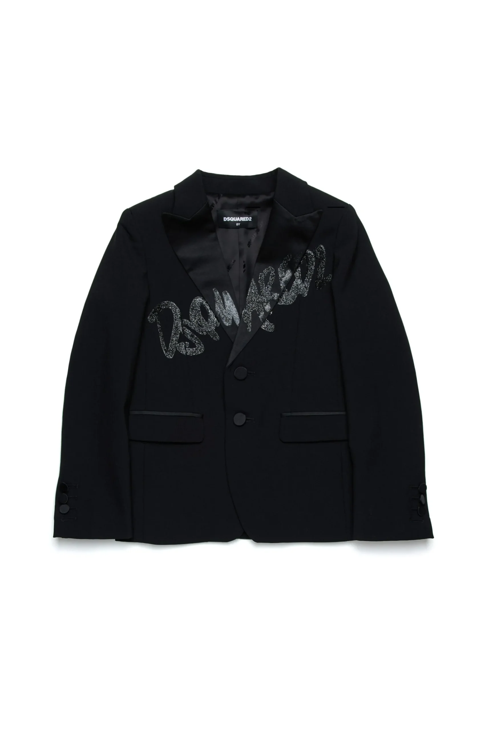 Jackets And Padded Jackets | Party Looks>DSQUARED2 Cool wool blazer jacket black