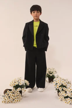 Jackets And Padded Jackets | Party Looks>MM6 MAISON MARGIELA Cool wool double-breasted blazer jacket black