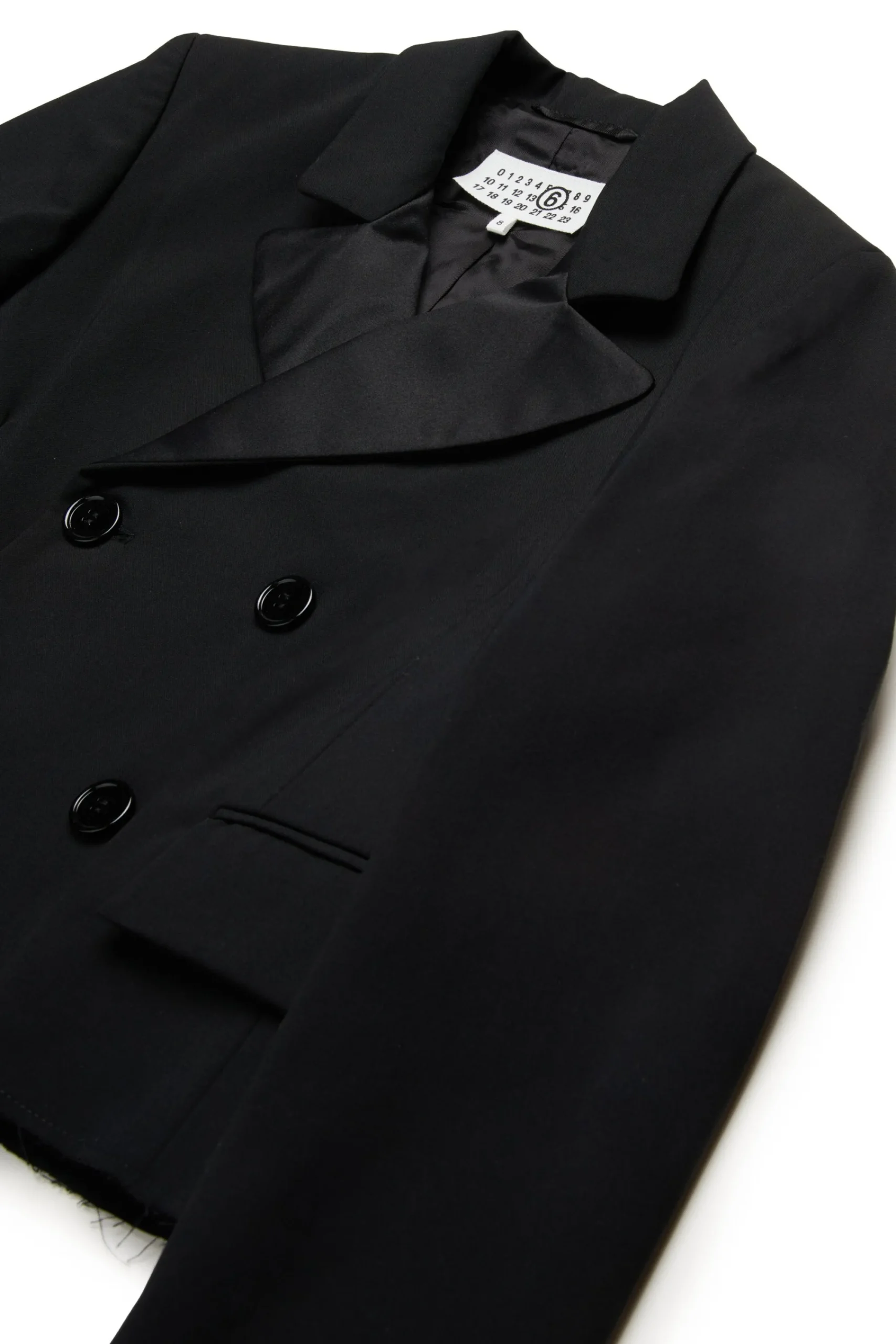 Jackets And Padded Jackets | Party Looks>MM6 MAISON MARGIELA Cool wool double-breasted blazer jacket black