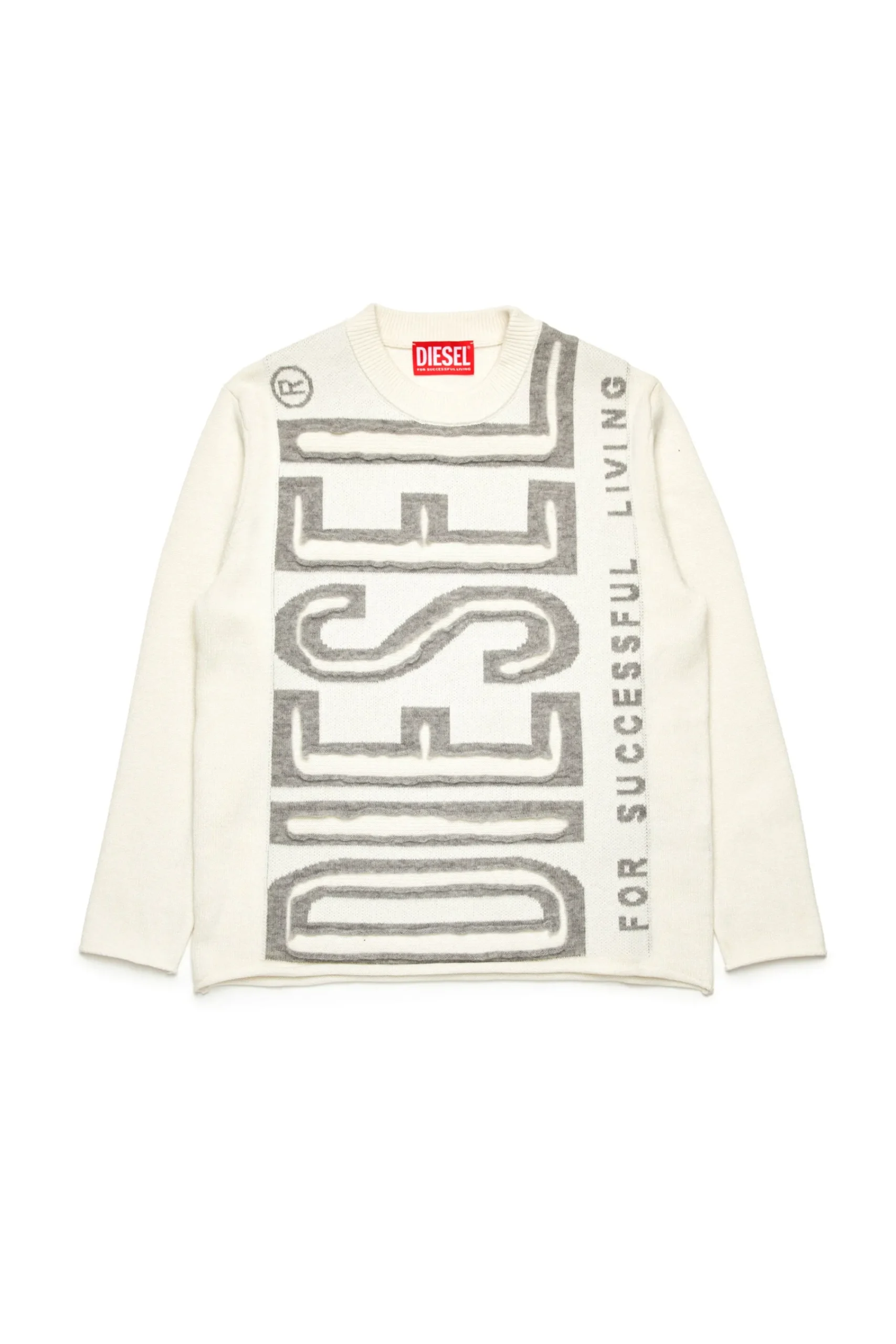 Logomania | Logomania>DIESEL Cotton pullover off white