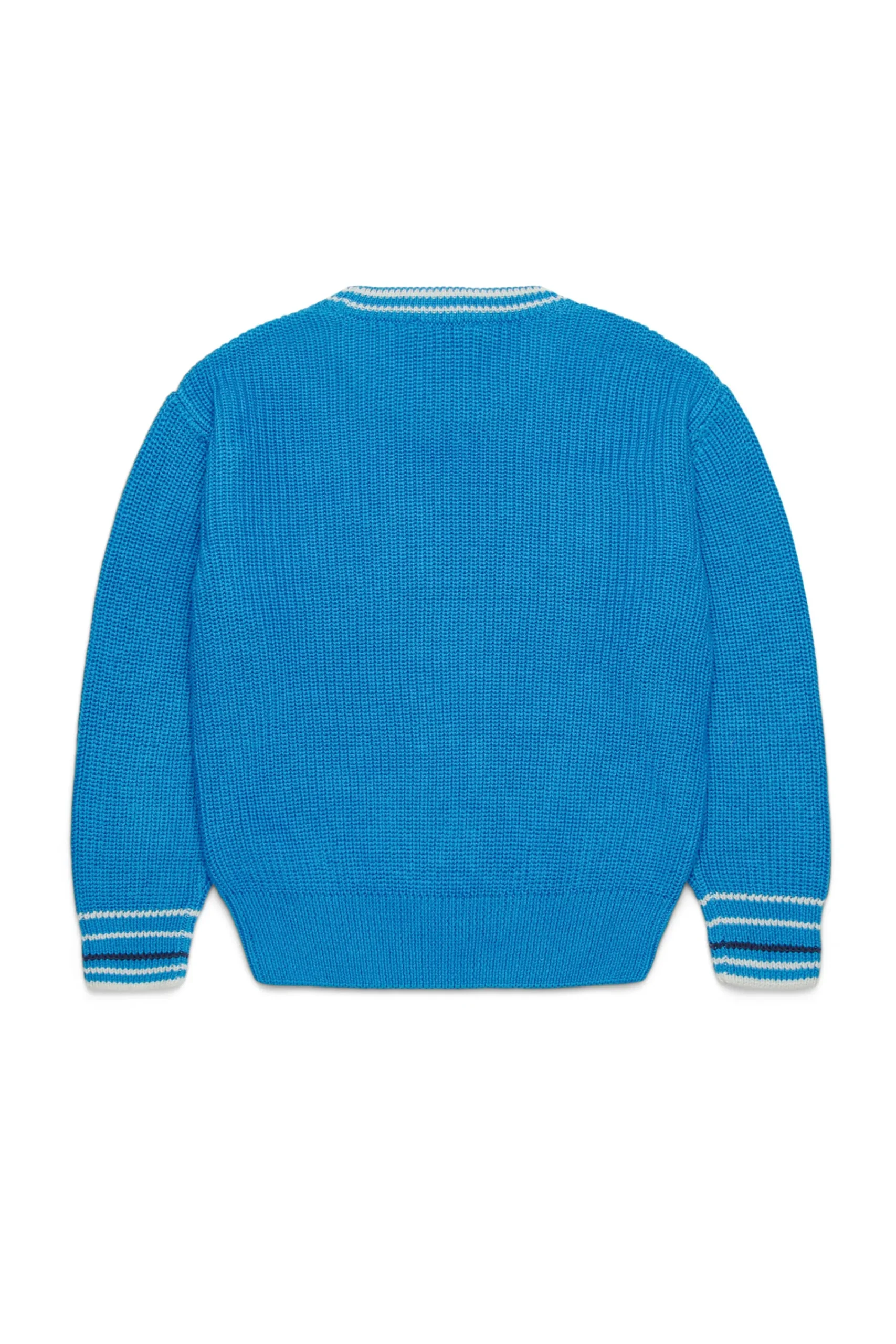 Logomania | Logomania>MARNI Cotton pullover with Mended patch medium bluette