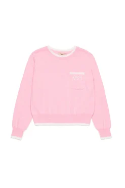 Knitwear>N°21 Cotton pullover with pocket pink
