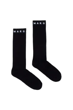 Socks | Socks>MM6 MAISON MARGIELA Cotton-blend socks black