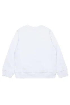 Sweatshirts | Activewear>MARNI Crew-neck sweatshirt branded with logo white